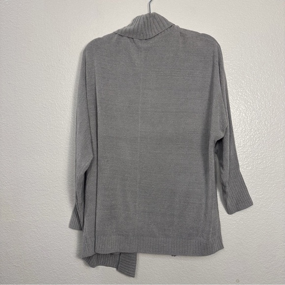 Barefoot Dreams Women's CozyChic Ultra Lite Shawl Collar Cardigan Vapor Gray L - Picture 3 of 6